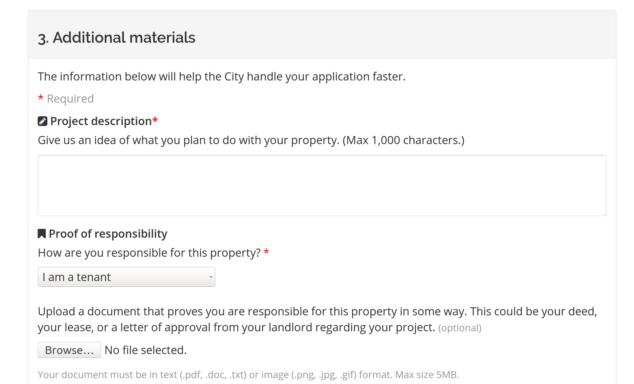 Applying for a tax
incentive